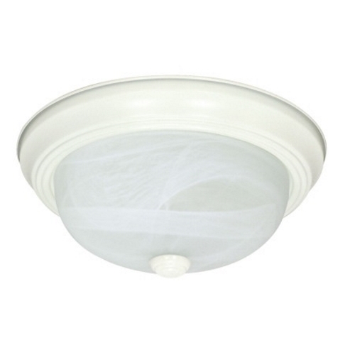 60-221 Transitional Ceiling Light, (2) A19 Lamp, 120 V AC, Textured White Housing