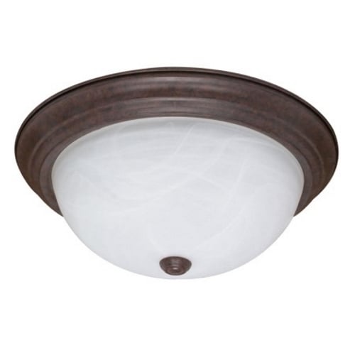 60-2627 Transitional Ceiling Light, (3) T2 Lamp, 120 VAC, Old Bronze Housing