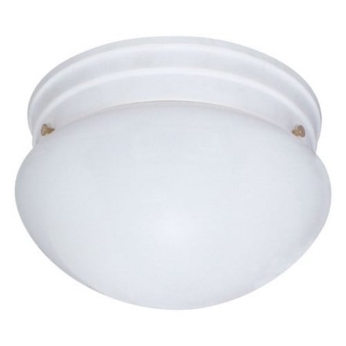 60-403 Medium Utility Ceiling Light, (2) T4 Lamp, 18 W Fixture, 120 VAC, White Housing
