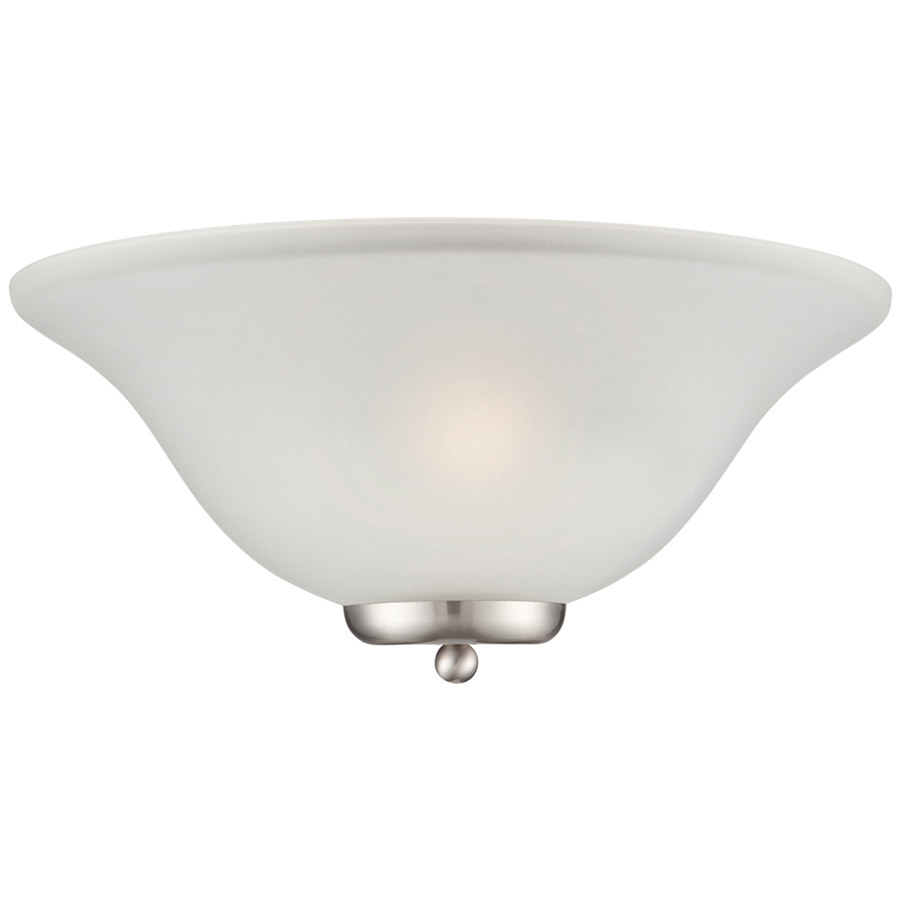 60-5382 Ballerina Traditional Vanity Sconce, (1) A19 Lamp, 120 V AC, Brushed Nickel Housing