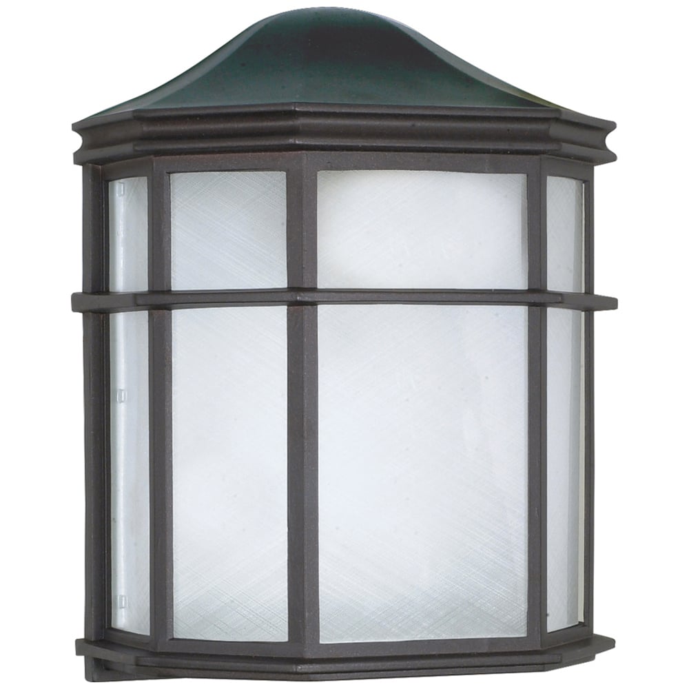 60-539 Caged Transitional Outdoor Wall Lantern, 60 W, E26 Incandescent Lamp, A19 Shape