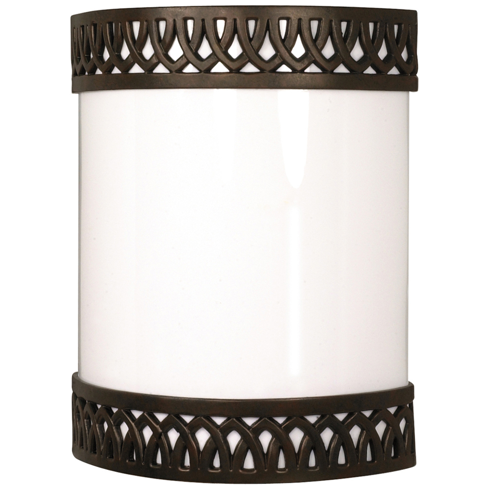 60-931 Rustica Transitional Wall Sconce, (1) T3 Lamp, 120 VAC, Old Bronze Housing