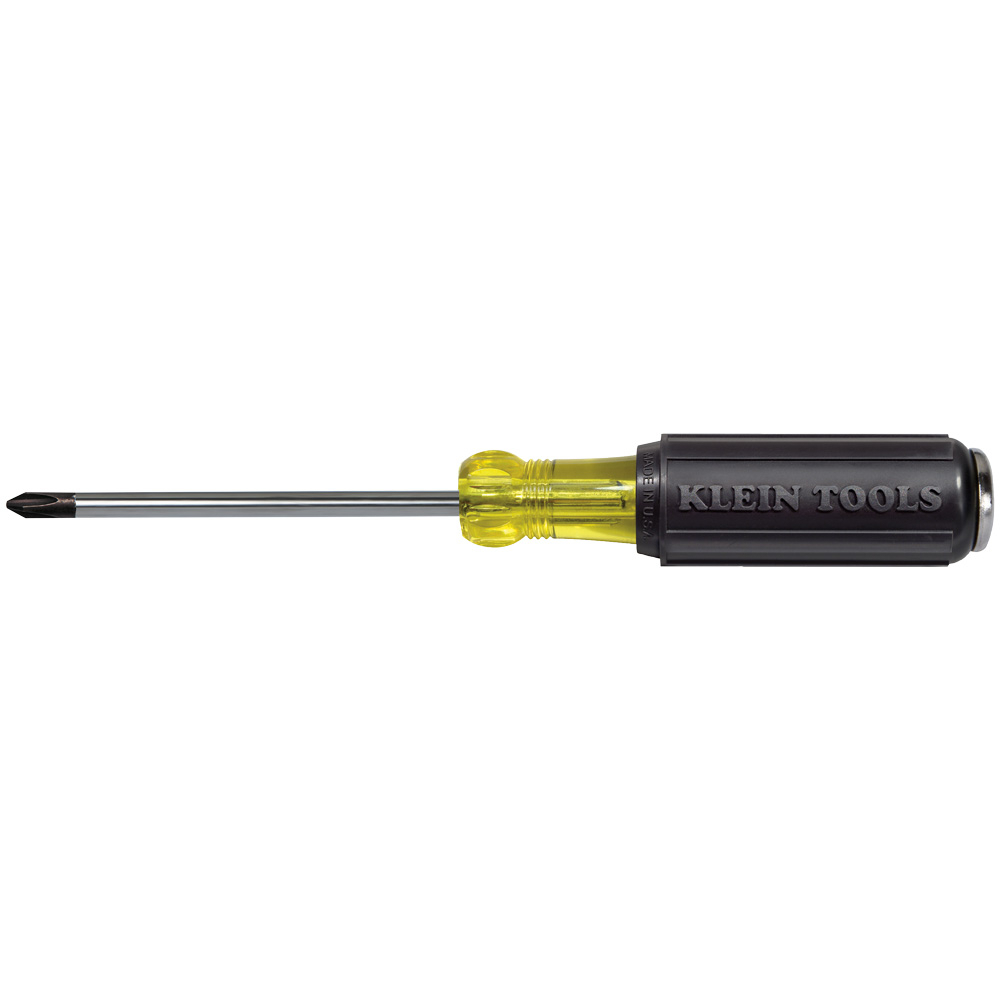 6034DD Miniature Demolition Screwdriver, #2 Phillips Point, 9 in OAL, Acetate Handle, Polished Chrome