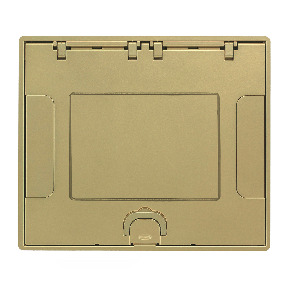 610GTCVRBRSC Standard Floor Box Cover, 10-1/2 in L x 9 in W, Cast Aluminum