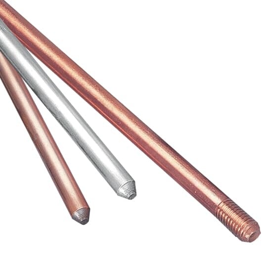 6258 Blackburn EZ-Ground Pointed Ground Rod, 5/8 in Nominal, 8 ft OAL, Steel, Copper Plated, 10 mil THK Coating