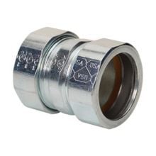 663RTUS Liquid Tight Conduit Coupling, 1-1/4 in, Steel, Zinc Electroplated