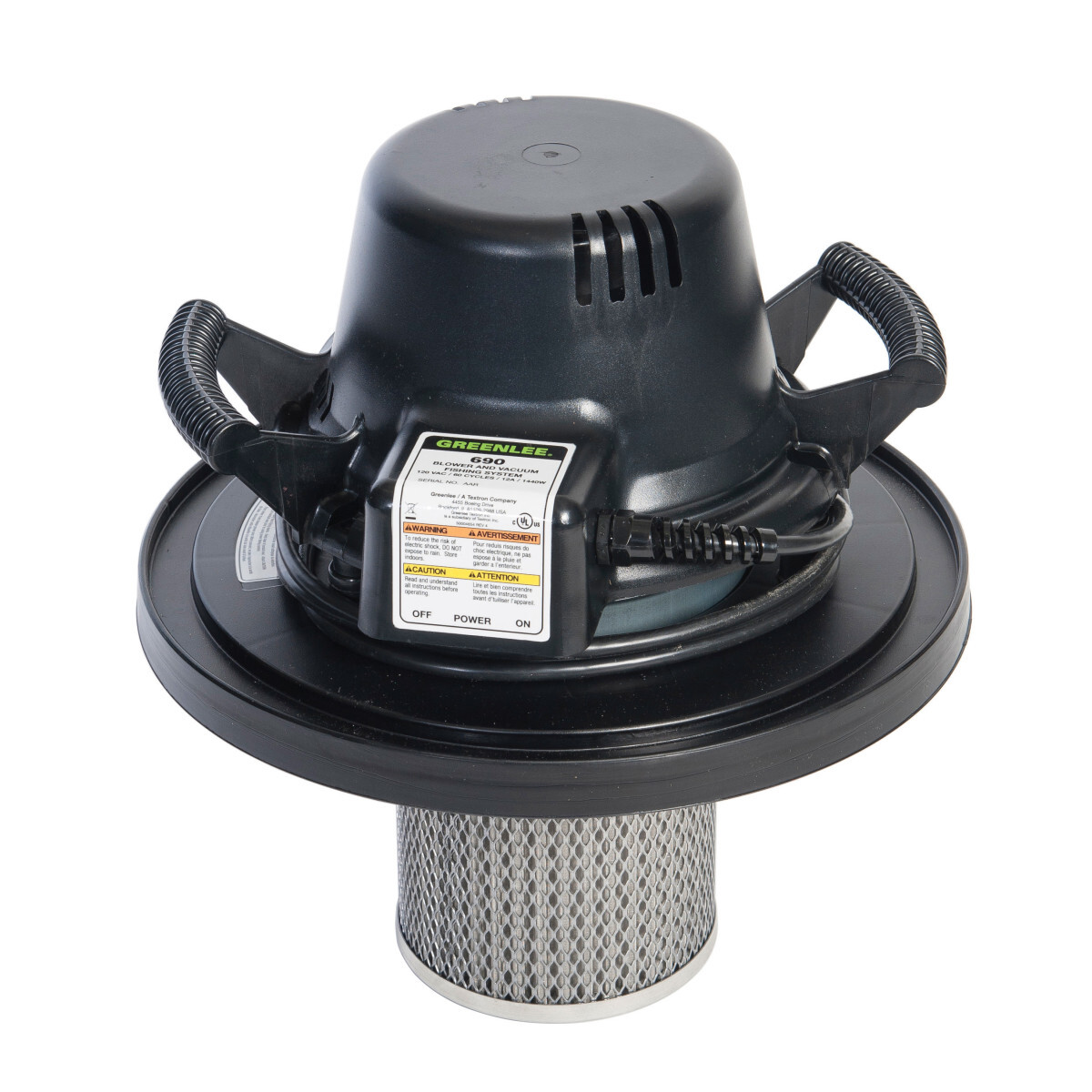690-RM Motor Unit Assembly Kit, For Use With 690-15 Vacuum/Blower Power Fishing System, 110 V AC, 107 cfm Air Flow