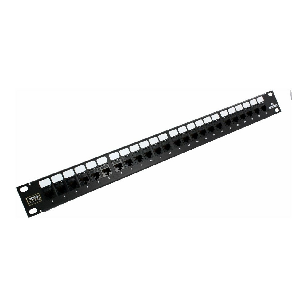 6910G-U24 eXtreme 10G 1-RU Flat Patch Panel, 24 Ports, CAT 6a, Steel