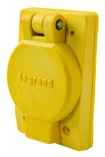 69W74 Turnlok 69W74 Watertight Single Receptacle, Yellow