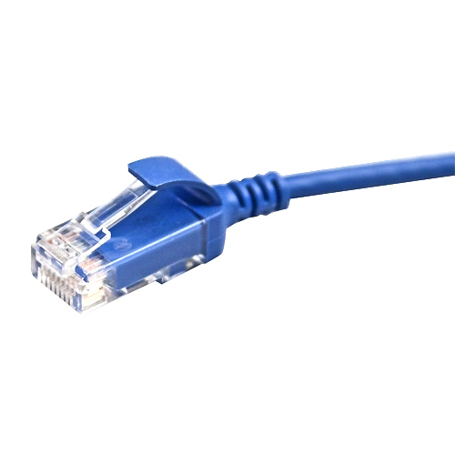 6H460-5L 6H460 HD6 UTP High-Flex Patch Cord, Cat 6, 28 AWG Stranded Conductor, 8P Modular Non-Keyed Plug Connector, 5 ft L Cord, Blue