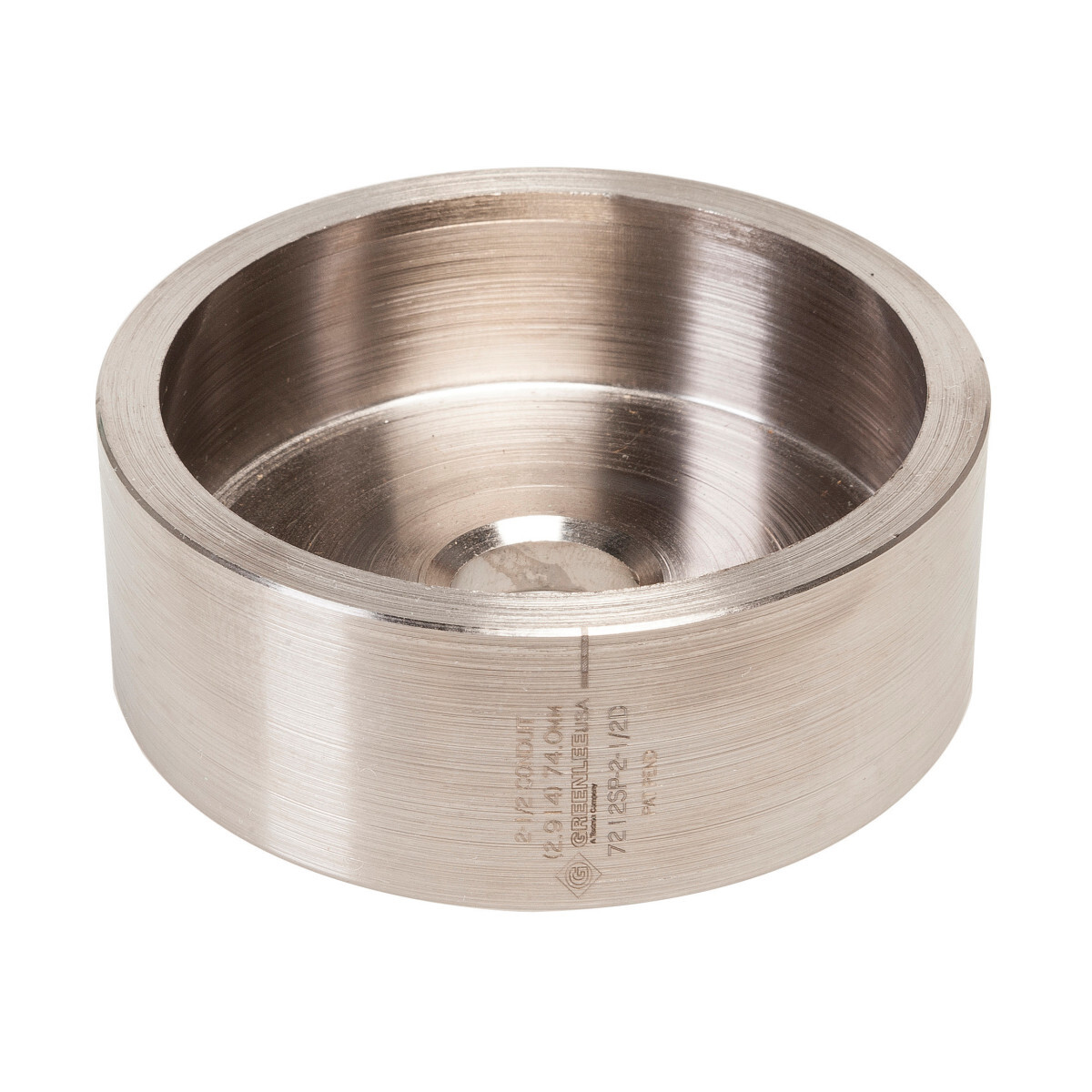 7212SP-2-1/2D Speed Punch Replacement Knockout Die, 2-1/2 in Conduit/Pipe, 2.914 in ID Knockout, Carbon Alloy Steel, 10 ga