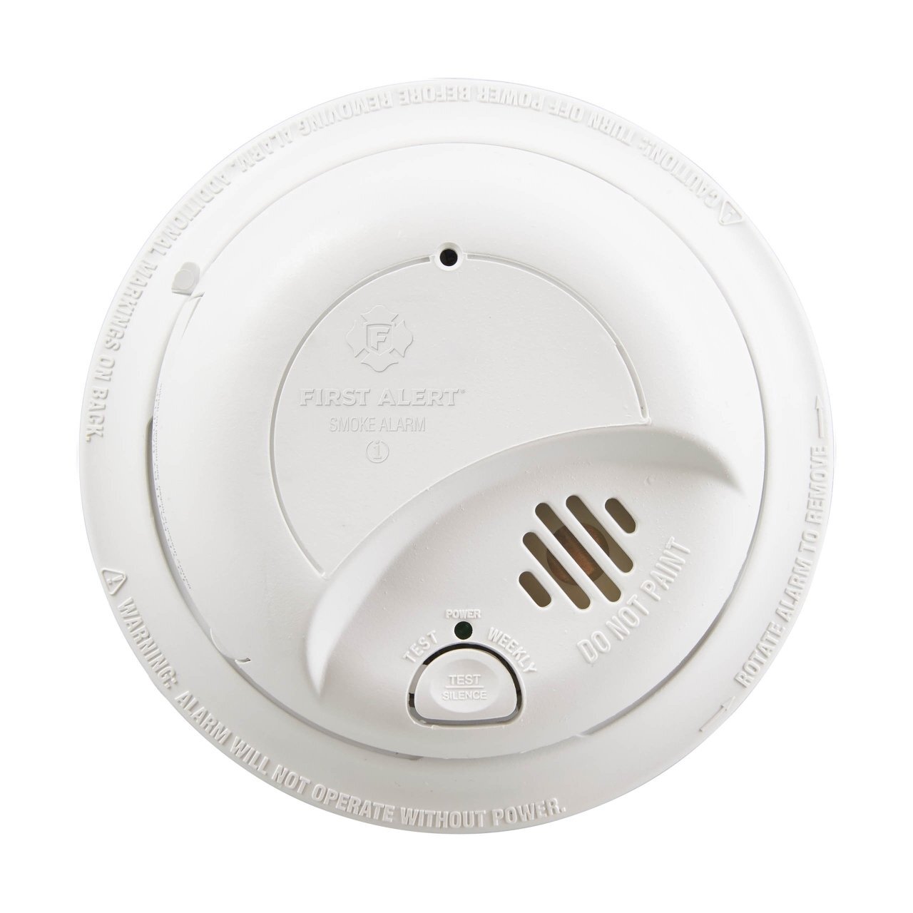 9120LBL Smoke Alarm with Ten Year Locked 9V Lithium Battery, Hardwired, Ionization