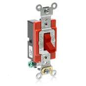 A1221-2R Self-Grounding Standard AC Quiet Toggle Switch, 120/277 V AC, 20 A, 800 W, 1000 VA Power Rating