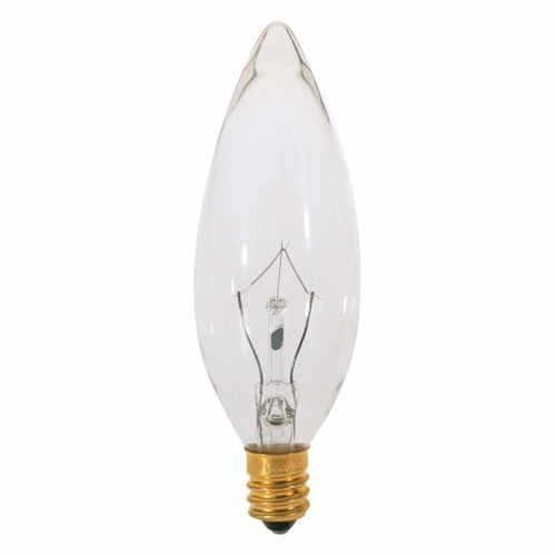 A3620 Decorative Dimmable Incandescent Lamp, 15 W, E12 Incandescent Lamp, BA9-1/2 Shape, 114 Lumens Initial