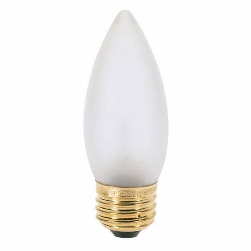 A3634 Decorative Dimmable Incandescent Lamp, 25 W, E26 Incandescent Lamp, B11 Shape, 200 Lumens Initial