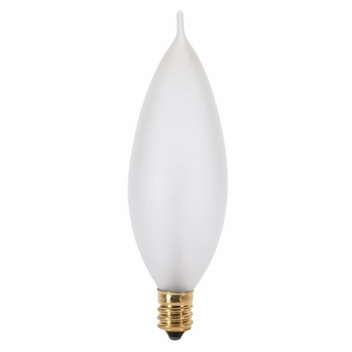 A3663 Decorative Dimmable Incandescent Lamp, 60 W, E12 Incandescent Lamp, CA10 Shape, 635 Lumens Initial