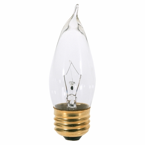 A3665 Decorative Dimmable Incandescent Lamp, 40 W, E26 Incandescent Lamp, CA10 Shape, 360 Lumens Initial