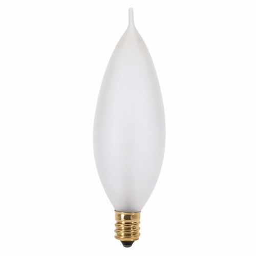 A3679 Decorative Dimmable Incandescent Lamp, 40 W, E12 Incandescent Lamp, CA9.5 Shape, 350 Lumens Initial