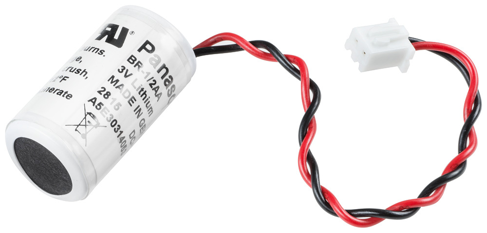 A5E30314053 Simatic Button Cell Battery With Cable and Connector, Lithium, 3 V DC V Nominal, 1 Ah Nominal, 1/2 AA