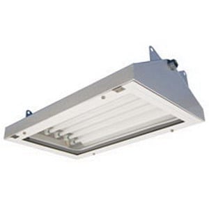 AAB44574 T5HO Bolted Door Linear High Bay Fixture, (4) Lamp, 120 to 277 VAC, Polyester Powder Coated Housing
