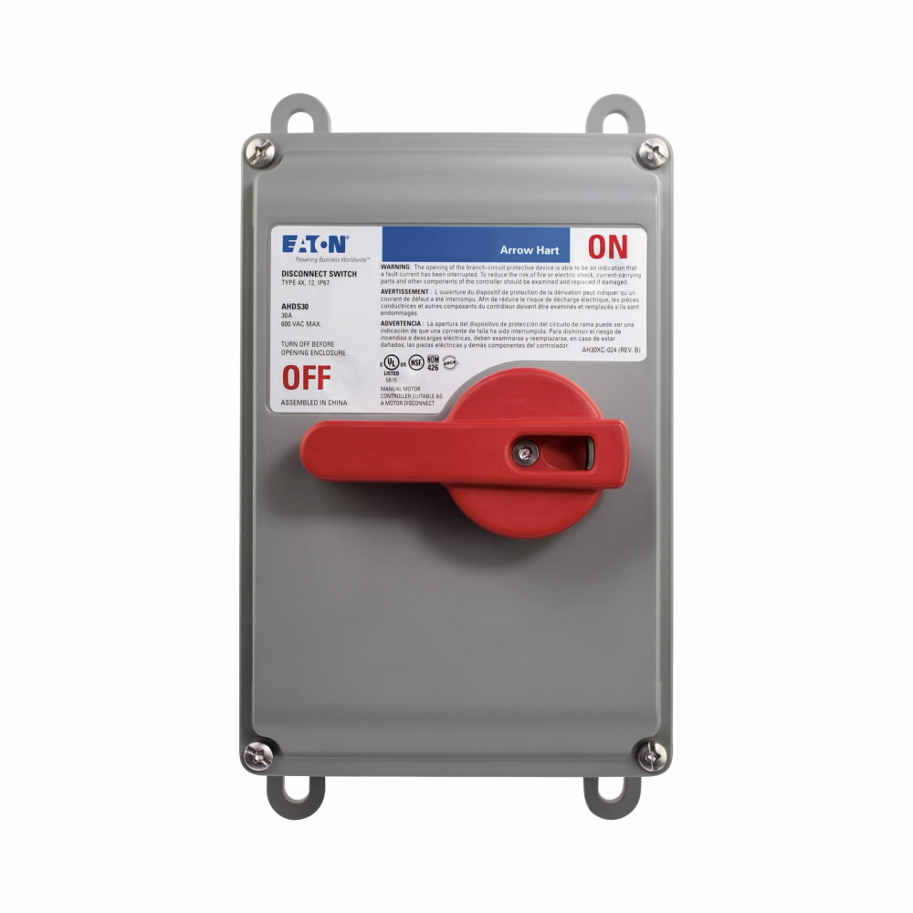 AHDS30AC Non-Fusible Flow Switch, 600 V AC, 30 A