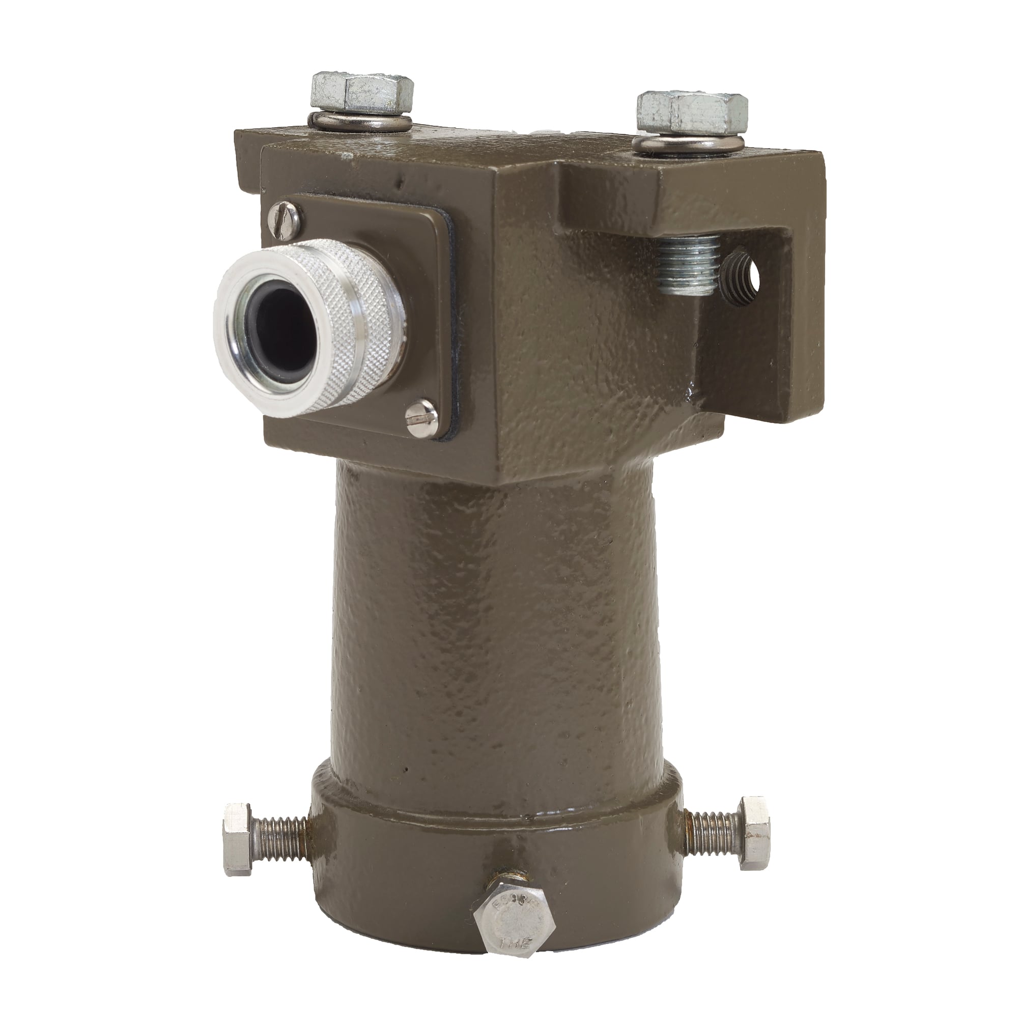 AMLEDSF1 Pole-Top Slip Fitter, 1-1/2 or 2 in Pipe, For Use With Areamaster LED Flood/High Bay Luminaires, Malleable Iron