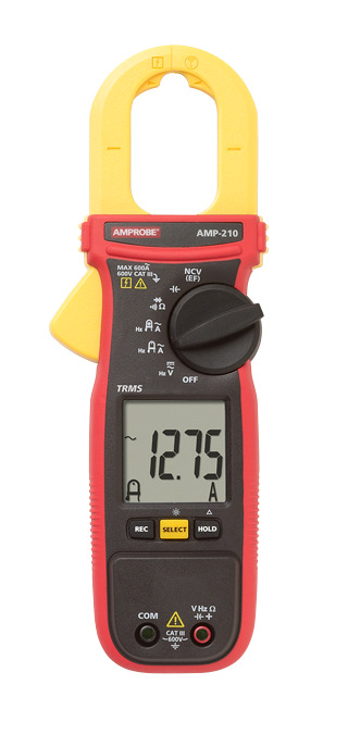 AM-210 True-RMS AC Clamp Meter, 600 Amp
