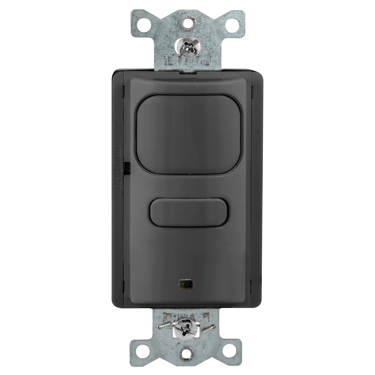 AP2000BK1 1-Button 1-Circuit 1 Relay Occupancy Sensor Switch With Photocell, 120/277 VAC, Passive Infrared Sensor, 1000 sq-ft Coverage