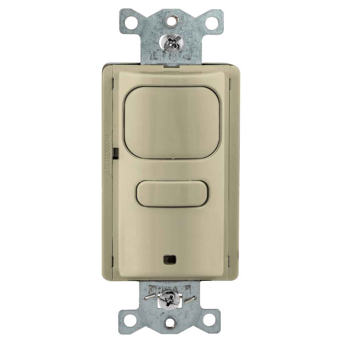 AP2000I1 1-Button 1-Circuit 1 Relay Adjustable Occupancy Sensor Switch With Photocell, 120/277 VAC, Passive Infrared Sensor, 1000 sq-ft Coverage