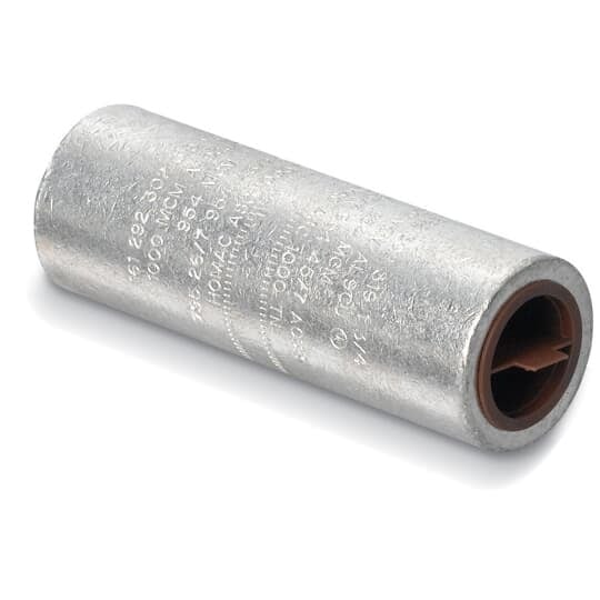 ASC-500 Blackburn Straight Cable Splice, 477 to 500 kcmil, 600 kcmil, 397.5 kcmil ACSR/Copper/Compact/Compressed Conductor, Die Code: 106A, 300, 317, 1-5/16, 14A, 3-7/8 in L, Aluminum