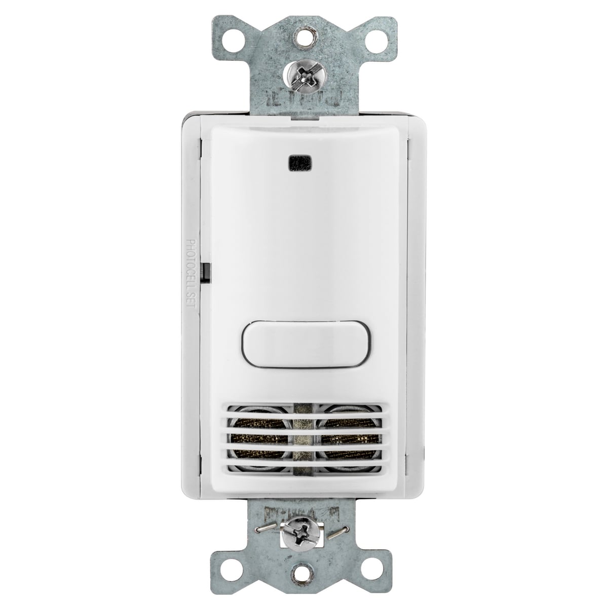 AU2000W1 Adaptive 1-Button 1-Circuit Occupancy Vacancy Sensor Switch, 120/277 VAC, Ultrasonic Sensor, 400 sq-ft Coverage