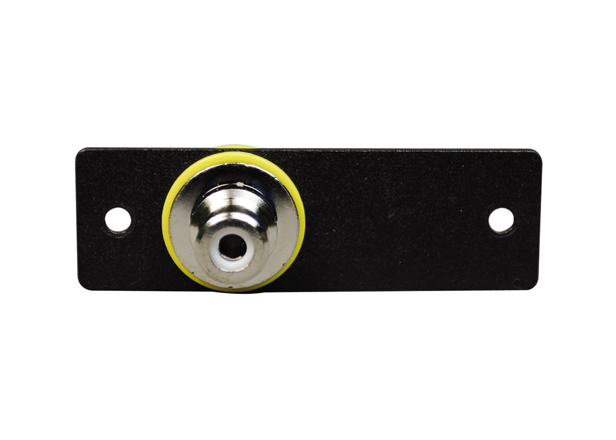 Adapter; 1.3 Inch Width x 2.2 Inch Height x 0.7 Inch Depth, Metal, One RCA Female to BNC Female, Black