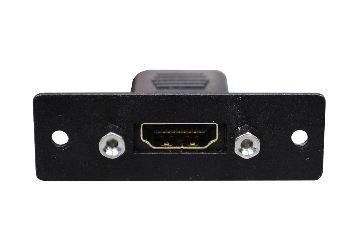 AVIP Series Single Device Plate; (1) HDMI Female To Female Barrel, Black
