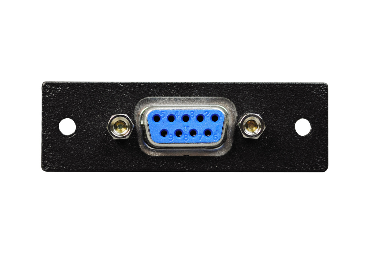 Adapter; 0.70 Inch Width x 2.20 Inch Height x 0.70 Inch Depth, Metal, One 9-Pin HD Female to Female, Black