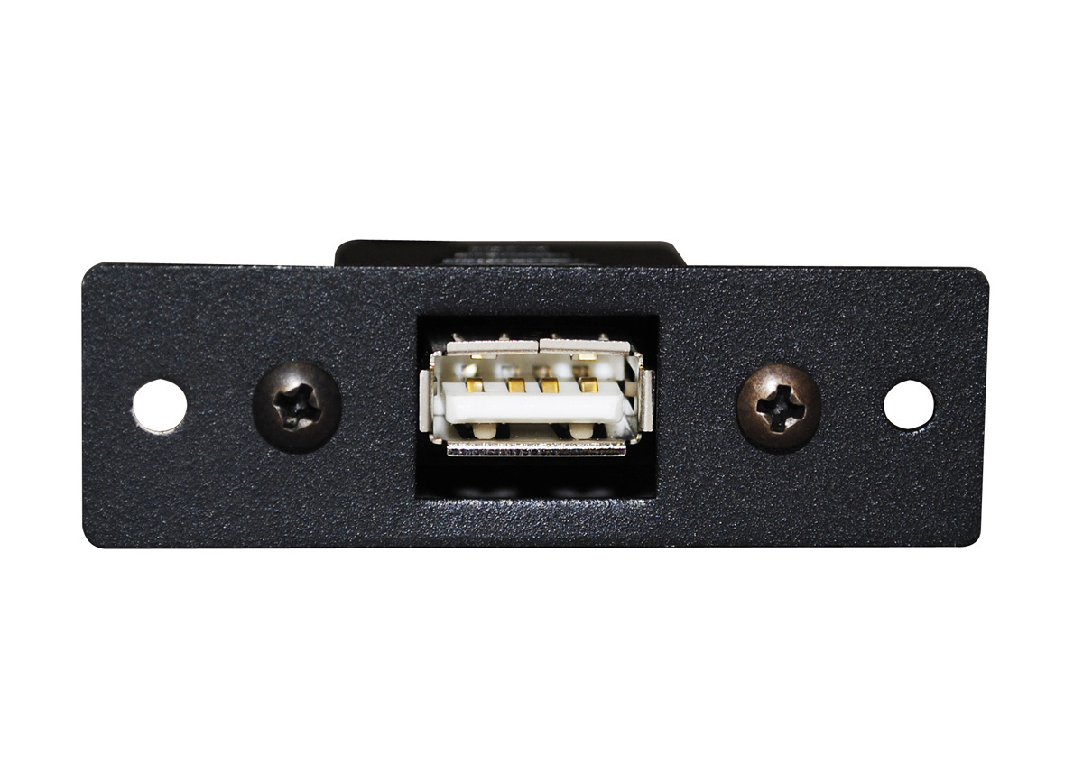 Adapter; 10 Inch Width x 2.2 Inch Height x 0.7 Inch Depth, Metal, One USB B Female to USB A Female, Black