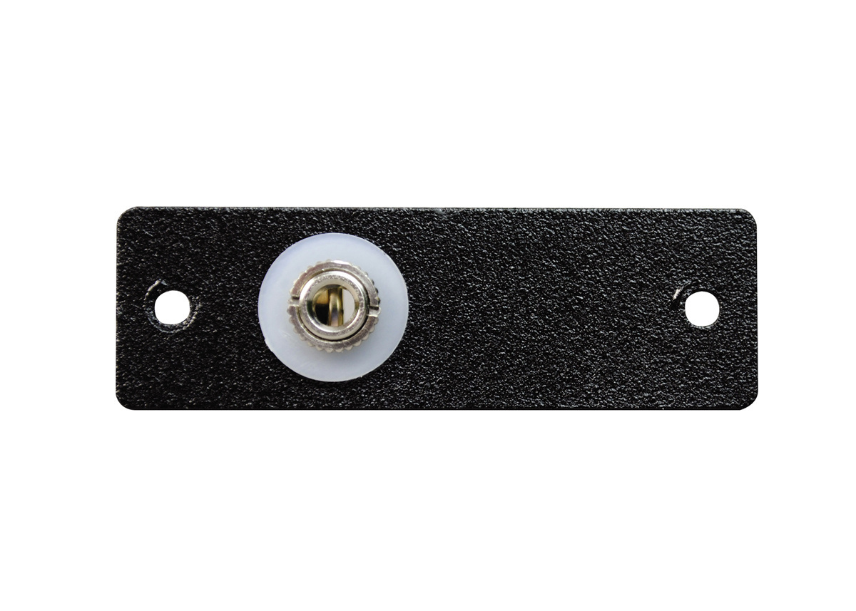 3.5 mm AV Stereo Connector; Mini Jack to Solder Tab Connection, Metal, Black