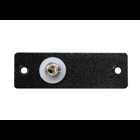 AVIP Series Single Device Plate; (1) 3.5 mm Stereo Mini Jack to Captive Screw Terminal, Black