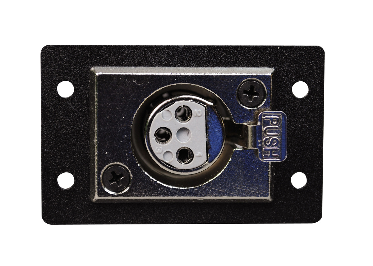 2P,BLACK,XLR 3PIN F/SOLDER