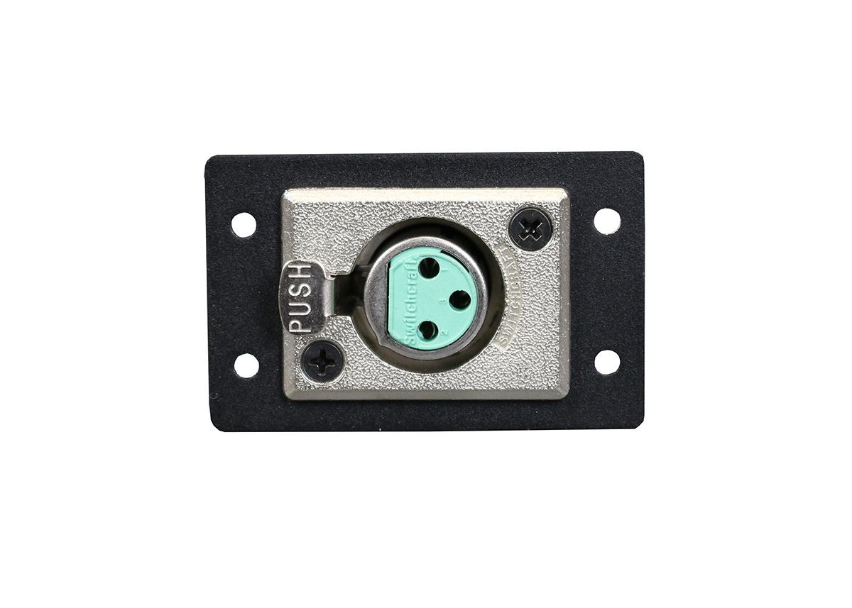 AV8012BK AVIP XLR Adapter, 3-Pin Jack End A, Solder Cup End B, Black