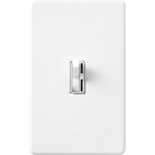 Ariadni dimmer for 250W CFL/LED, 600W inc/hal, or Lutron Hi-Lume A-Series LTE LED Driver in white