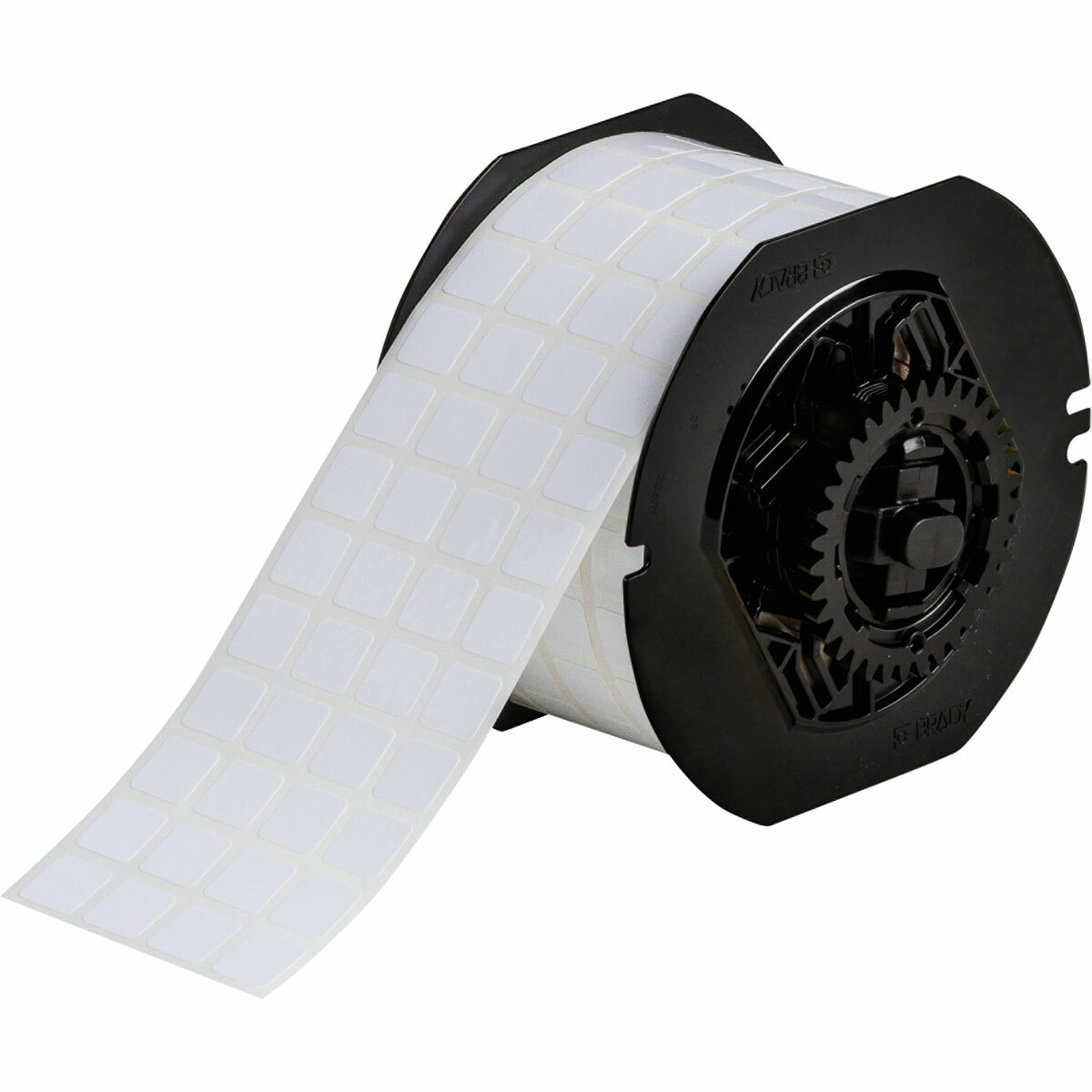 B33-149-423 WorkHorse BBP33 Square Printer Label, 1/2 in L x 1/2 in W, Blank Legend, White, B-423 Polyester