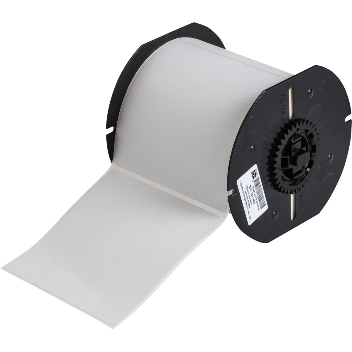 B33-161-486 MetaLabel BBP33 Square Printer Label, 4 in L x 4 in W, Blank Legend, Silver, B-486 Polyester