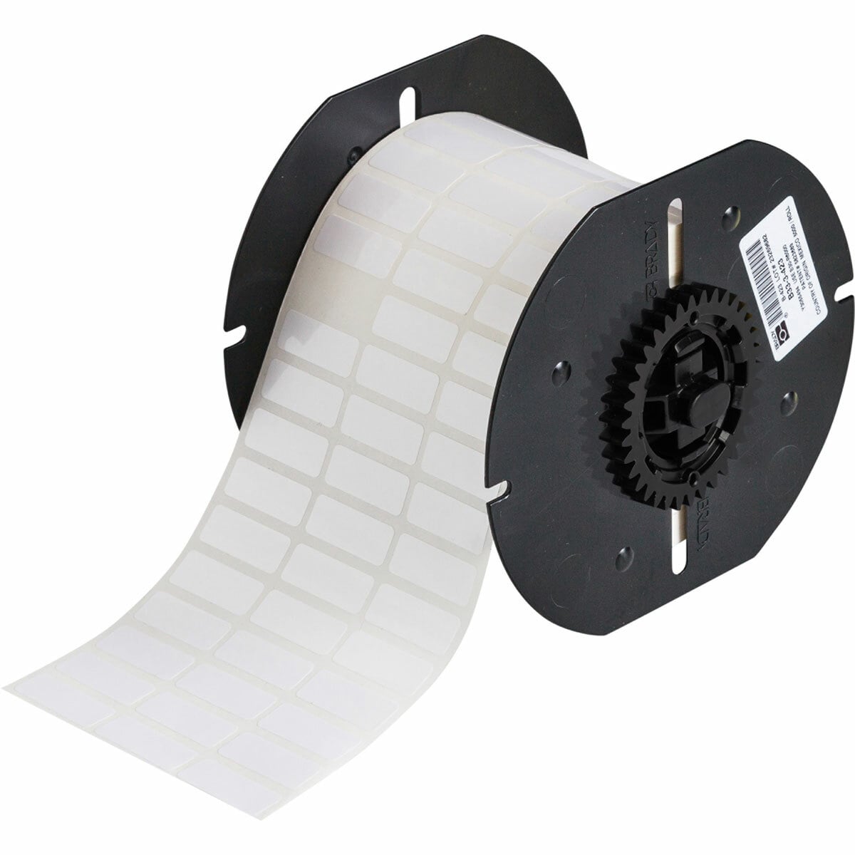 B33-3-423 WorkHorse BBP33 Rectangular Printer Label, 3/8 in L x 1 in W, Blank Legend, White, B-423 Polyester