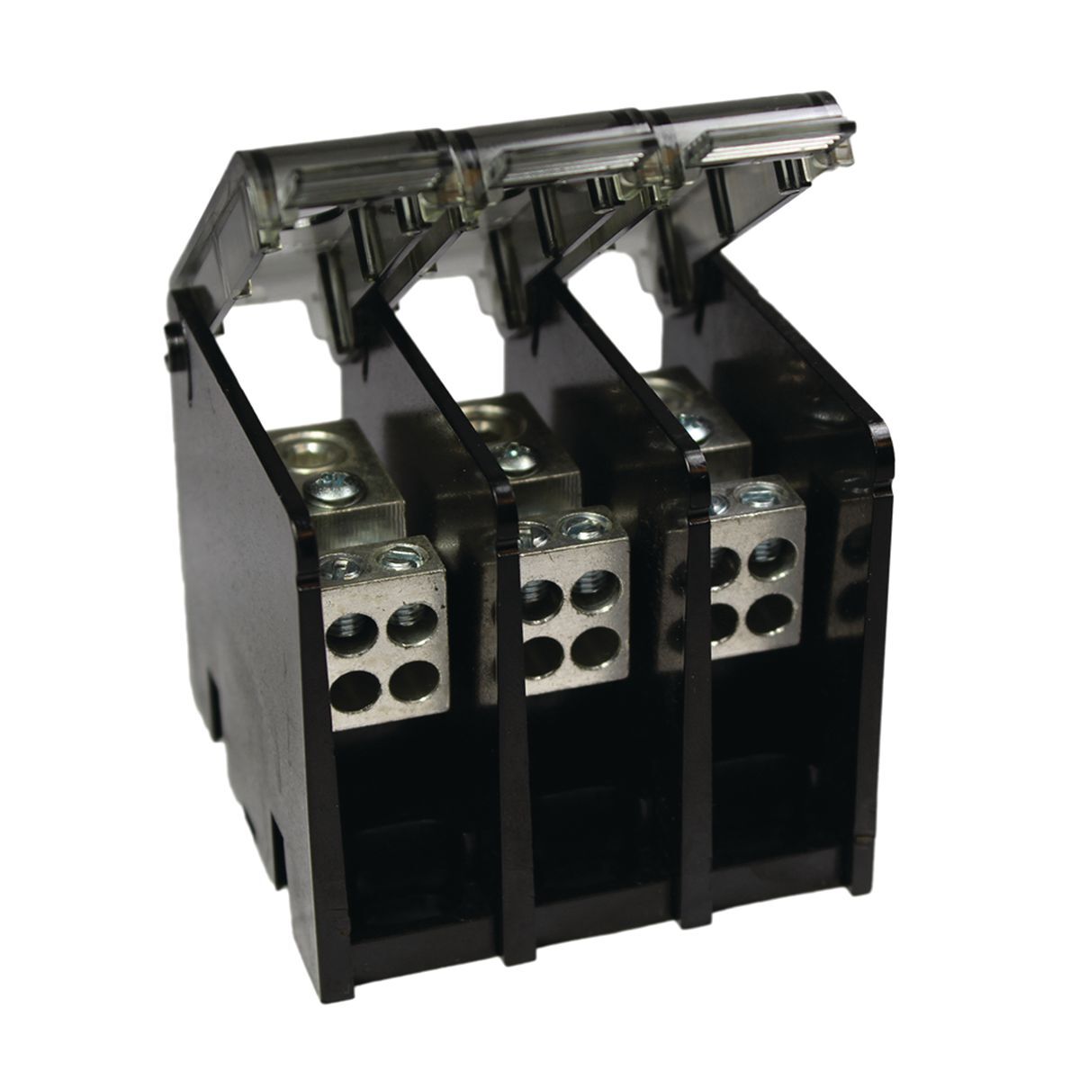 BDBLHC223503 Power Distribution Block, 600 V AC, 620 A, 3 Poles, 6 AWG to 350 kcmil Wire, Aluminum