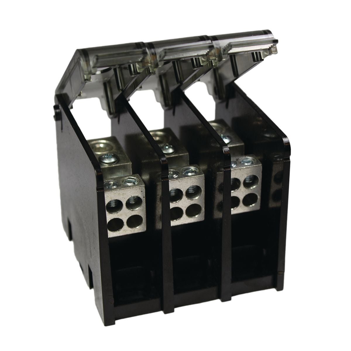 BDBMHC262/03 Medium Terminal Block Cover, 600 V AC, 350 A, 3 Poles, 14 to 2 AWG, 14 to 2/0 AWG Wire, Aluminum