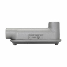 BLB10CG Condulet Type BLB Mogul Conduit Body, 4 in Hub, Feraloy Iron Alloy, Aluminum Acrylic Painted/Electro-Galvanized