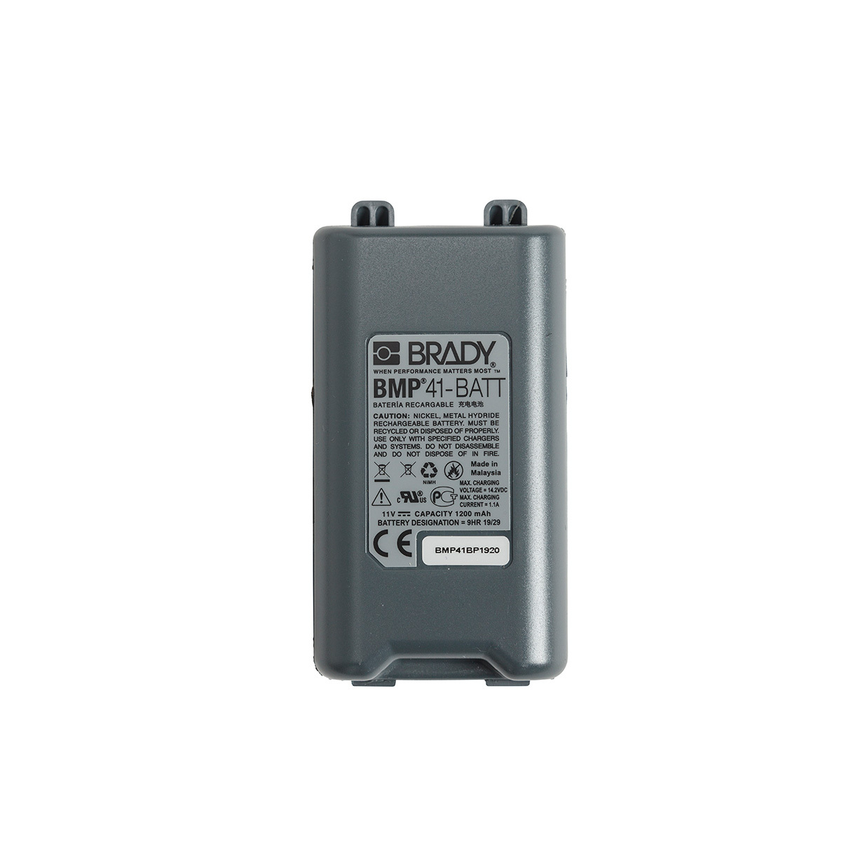 BMP41-BATT Battery Pack, For Use With BMP41, BBMP41-QC Label Printer, BMP61 Labeling System
