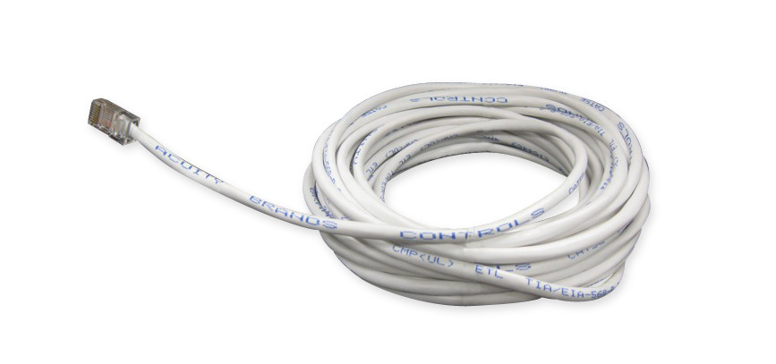 CAT5 15FT J1 CAT5 Plenum Rated Preterminated Cable, (4 Pairs) Conductors 24 AWG Conductor Solid Conductor, 15 ft L