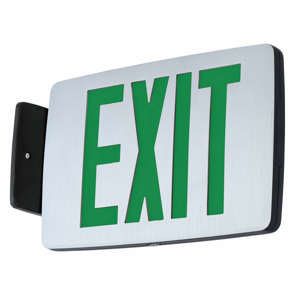 CCEDR CCE AC Exit Sign, LED Lamp, 1 W Fixture, 120/277 V AC, Black Painted Housing, EXIT Legend