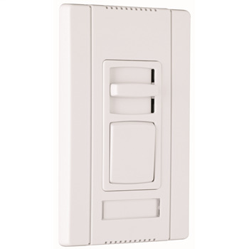 CD4FBL3PW Titan 3-Way 4-Wire Narrow Dimmer Switch, 120/277 VAC, 5/10 A, 1 Poles, White